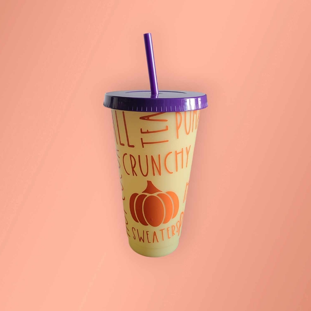 Fall themed tumbler